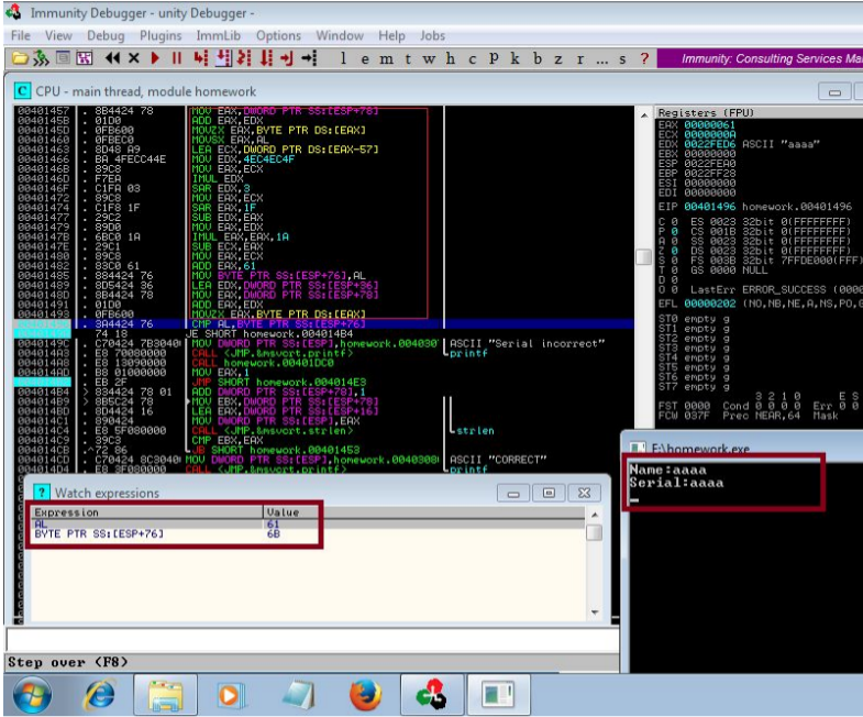 Algorithm assembly code